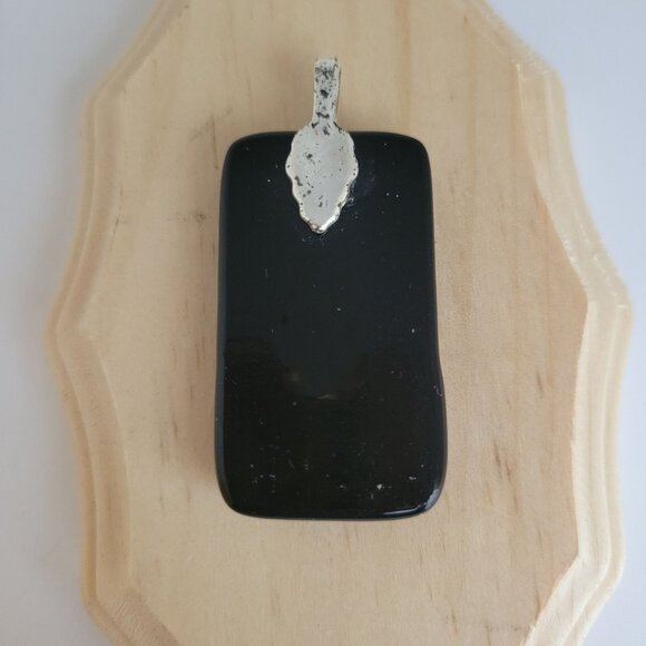 Handcrafted Dichroic Glass Pendant & Earring Set Dangle‎ Drop Artisan Sparkle - Picture 10 of 16